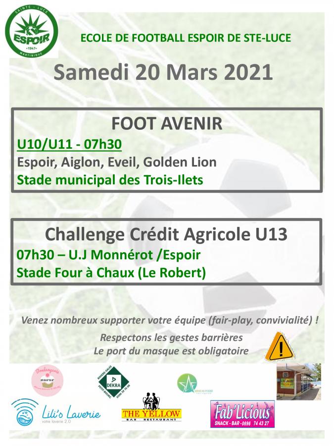 Rencontres du samedi 20 mars 2021